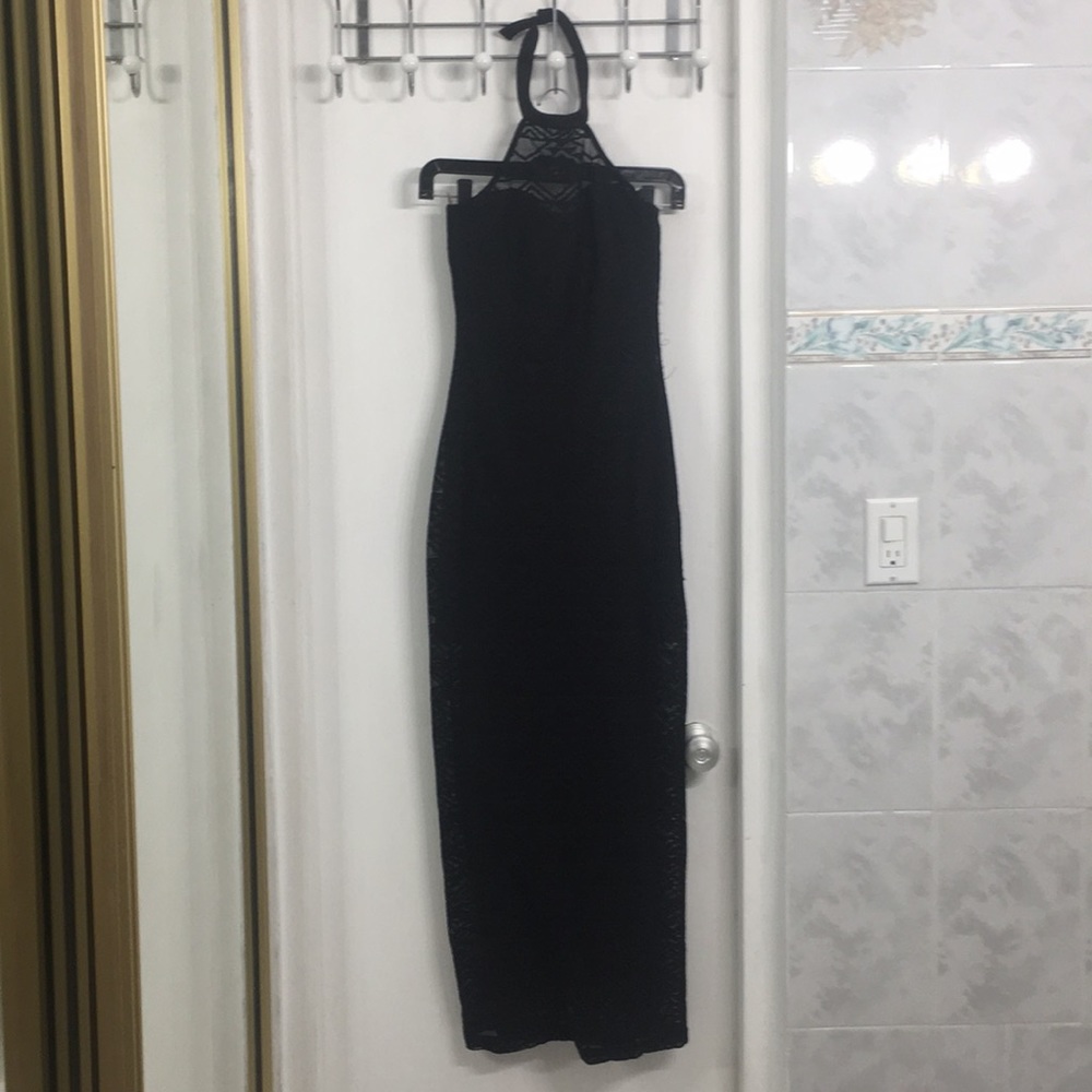 ❤️Halter long Black Dress